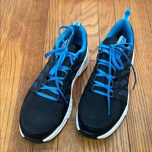 Reebok Fusion Flexweave Work RB4314‎ Athletic Work Shoe Black Blue Men's 11.5